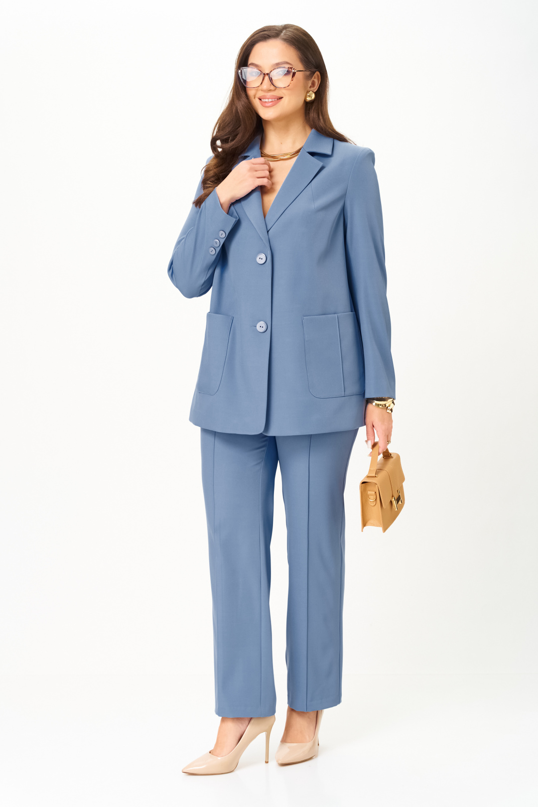 Костюм Карина Делюкс 1273 голубой - фото 2