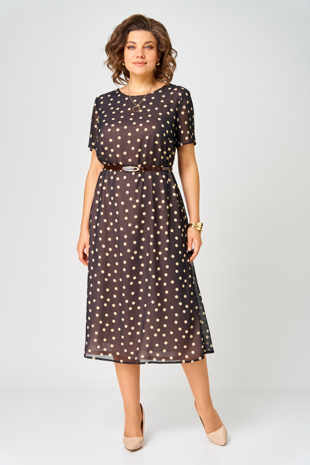 Костюм Карина Делюкс 1381 черно-бежевый - фото 2