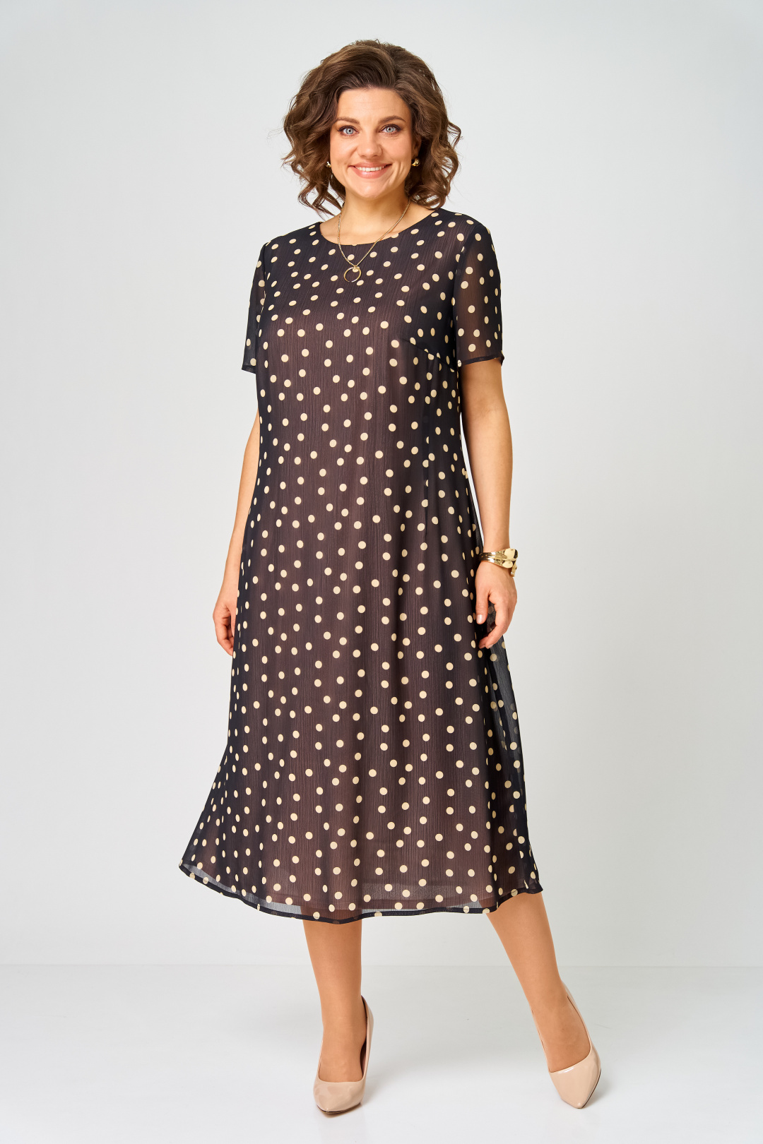 Костюм Карина Делюкс 1381 черно-бежевый - фото 3