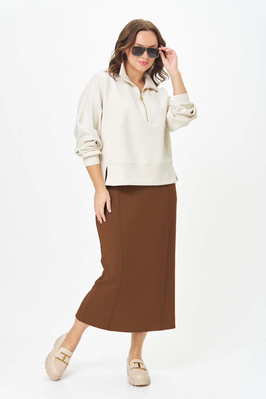 Костюм Карина Делюкс 1394 корица - фото 2