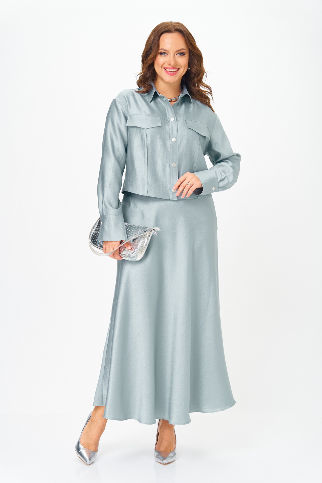 Костюм Карина Делюкс 1412 голубой - фото 1