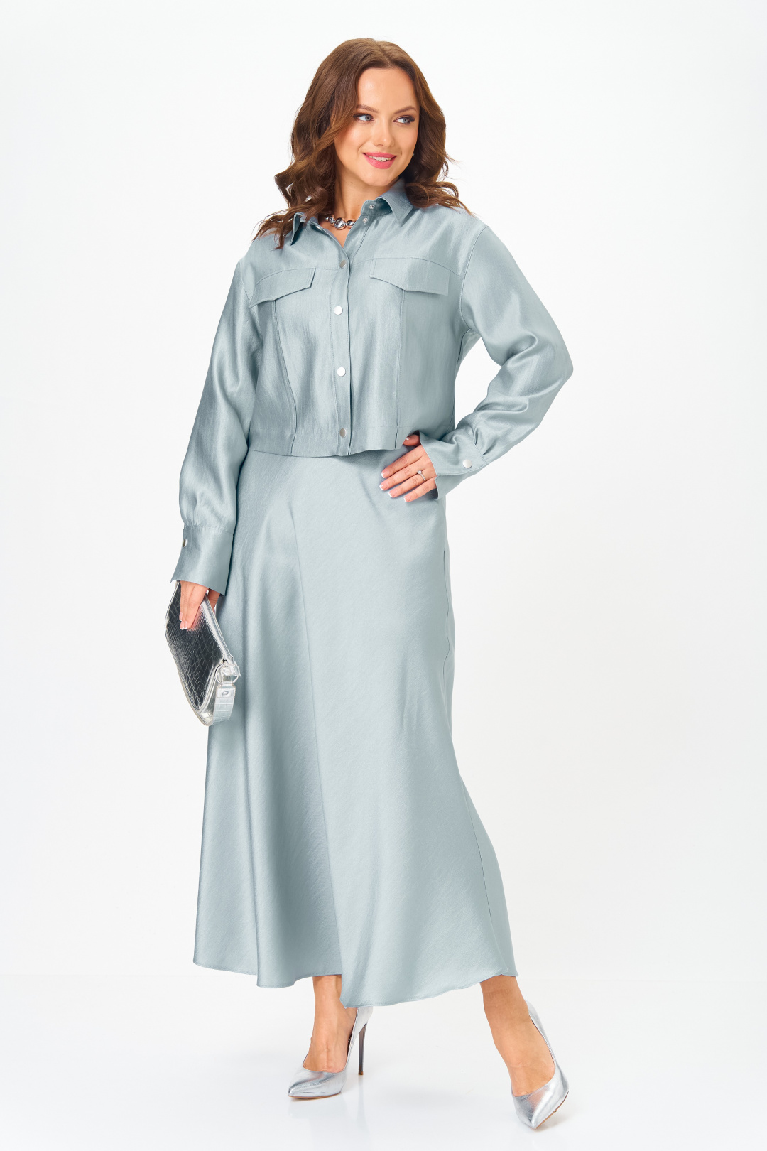 Костюм Карина Делюкс 1412 голубой - фото 2