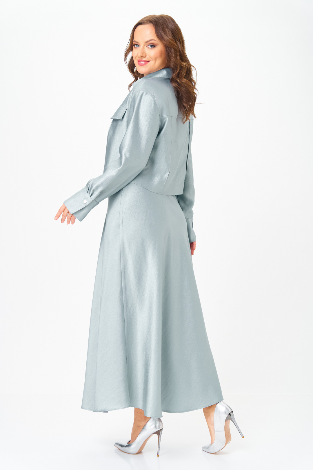 Костюм Карина Делюкс 1412 голубой - фото 4
