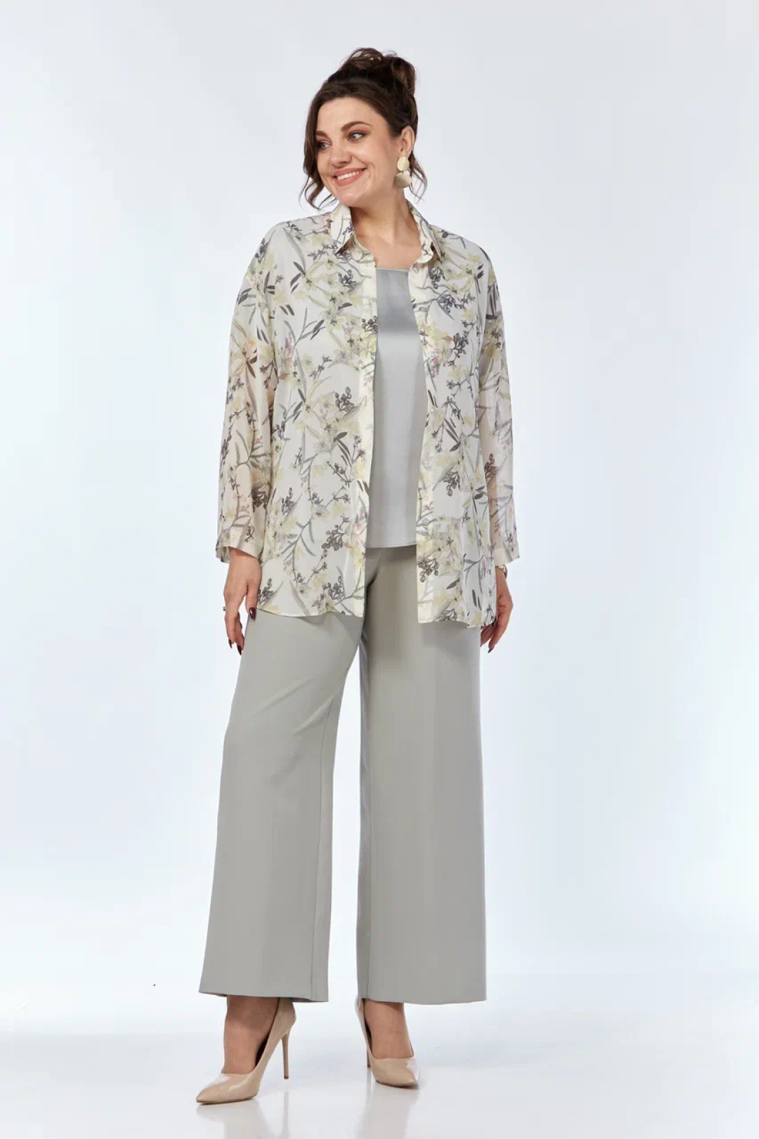 Костюм Карина Делюкс М-1193F цветочный принт - фото 2