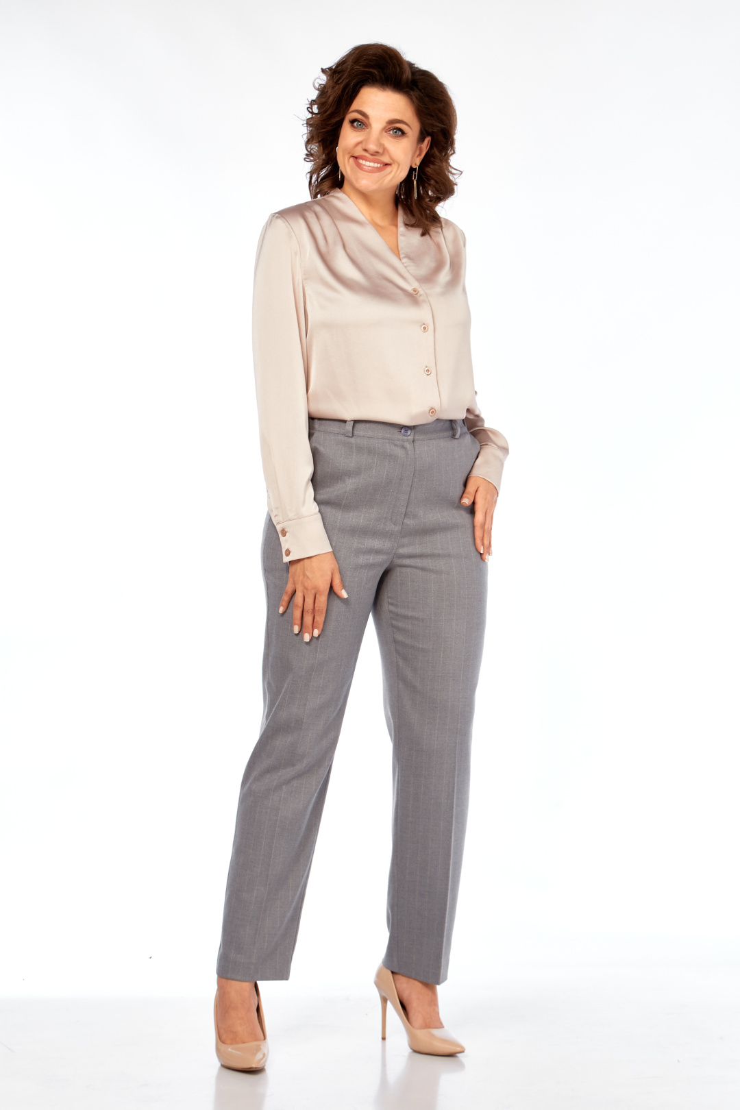 Брюки KAUHANKA 025 серый в полоску