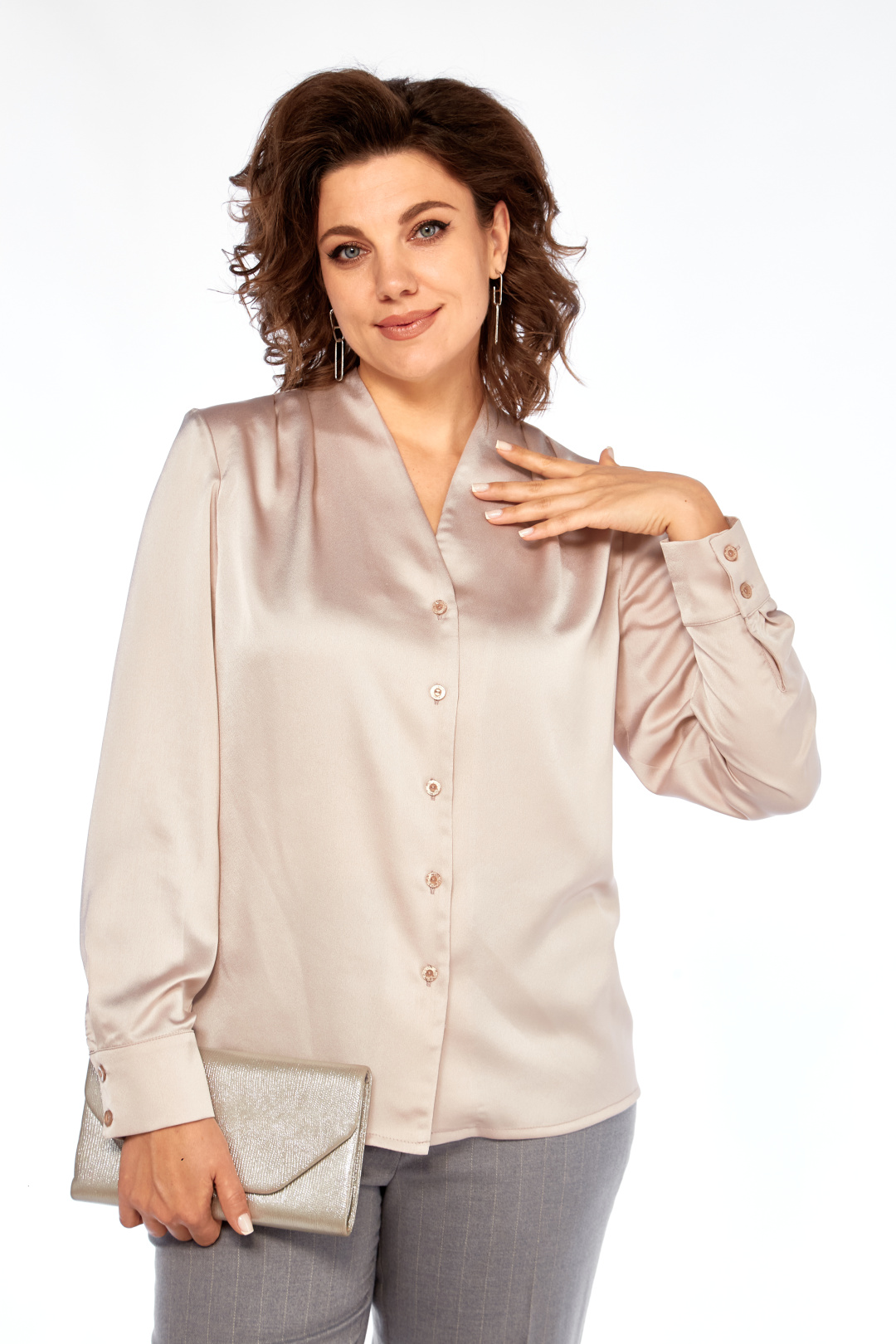 Блузка KAUHANKA 027 бежевый - фото 2