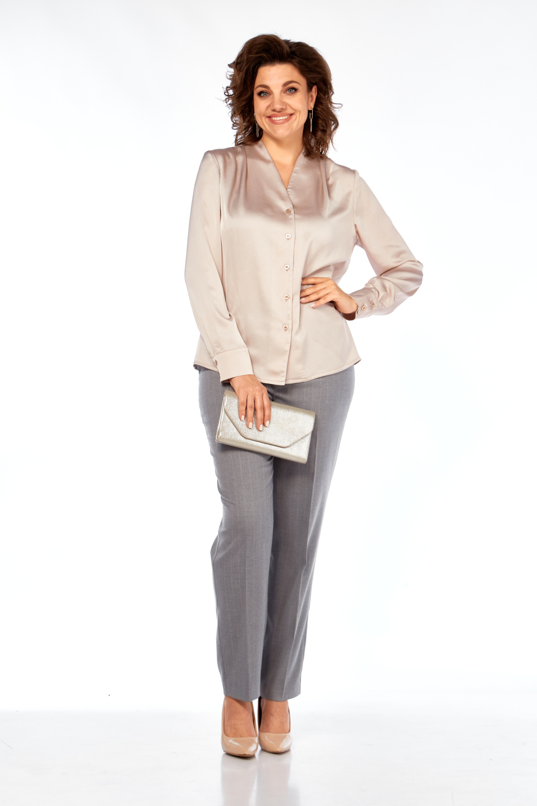 Блузка KAUHANKA 027 бежевый - фото 3