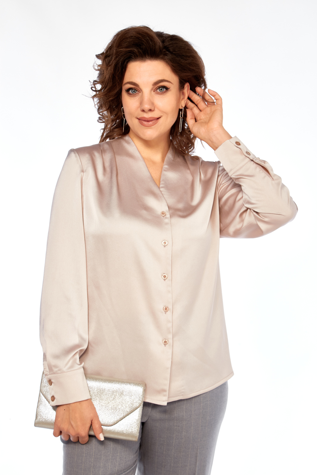 Блузка KAUHANKA 027 бежевый - фото 5