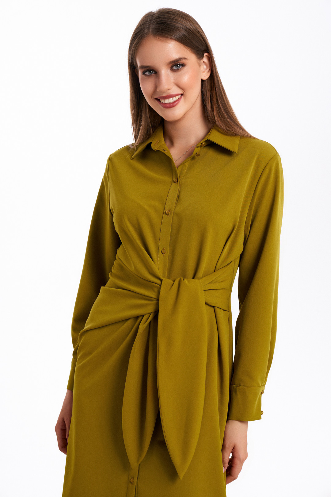 Платье KaVari 1054 зелёный - фото 2