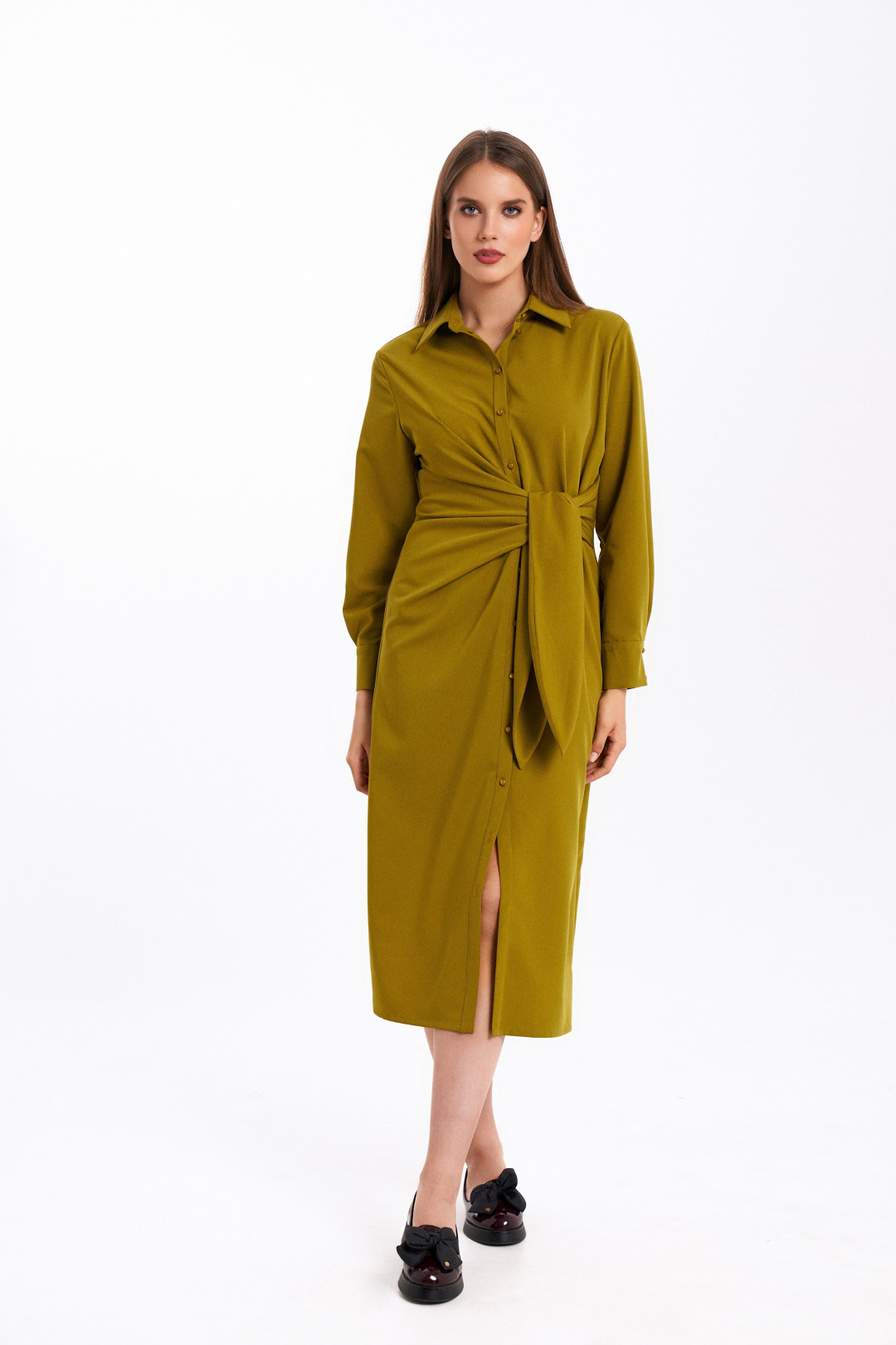 Платье KaVari 1054 зелёный - фото 4