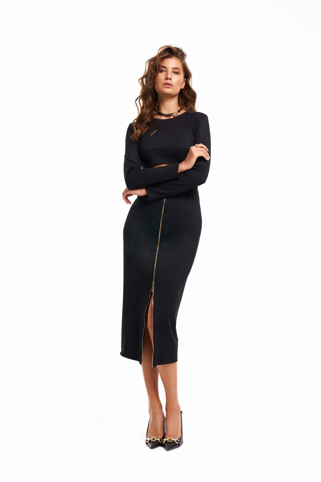 Платье KaVari 1065 черный - фото 4