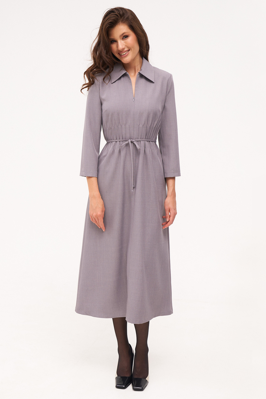 Платье KaVari 1089 серый - фото 6