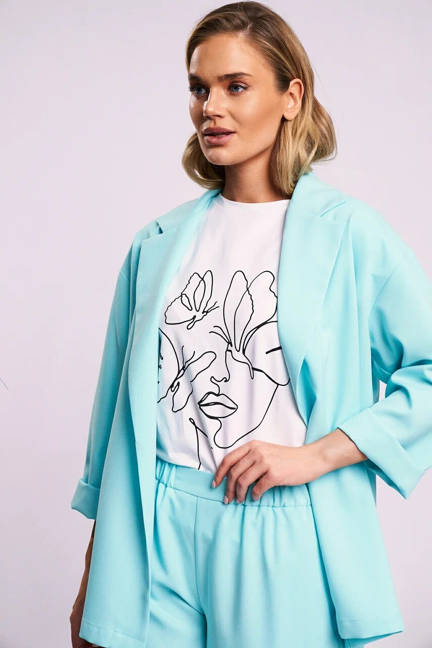 Футболка KaVari 4007 молочный принт - фото 5