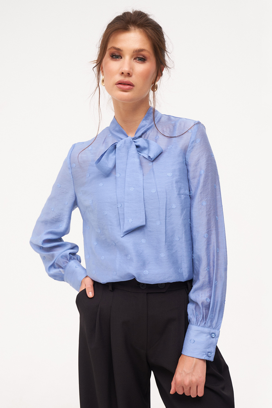 Блузка KaVari 4016 голубой - фото 1