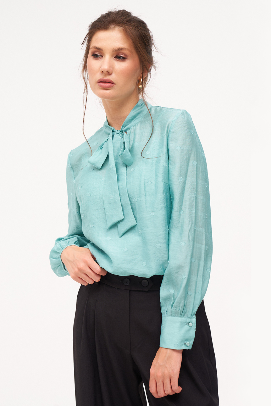 Блузка KaVari 4016.1 бирюзовый - фото 1