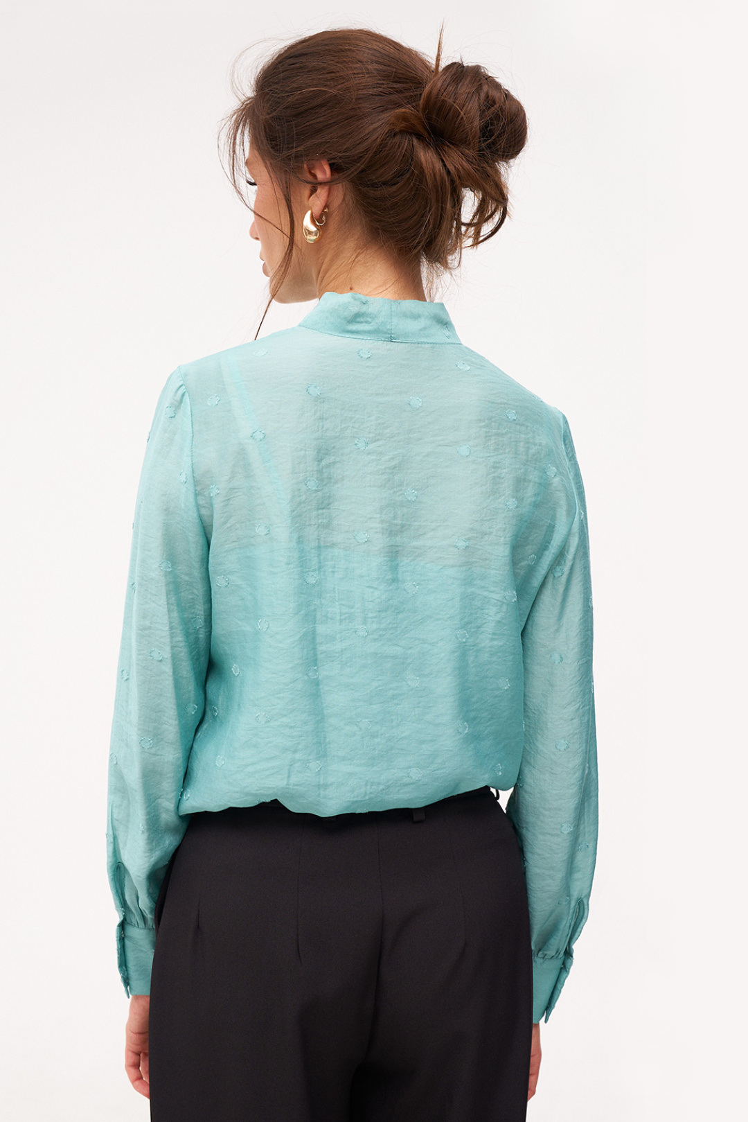 Блузка KaVari 4016.1 бирюзовый - фото 2