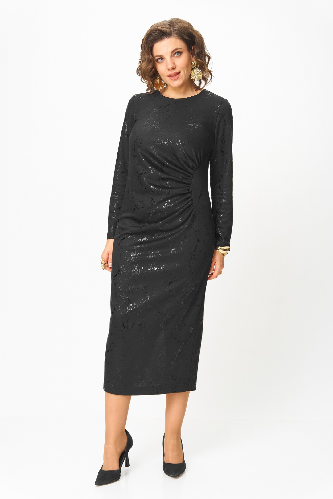 Платье Кокетка и К 1323 черный - фото 2