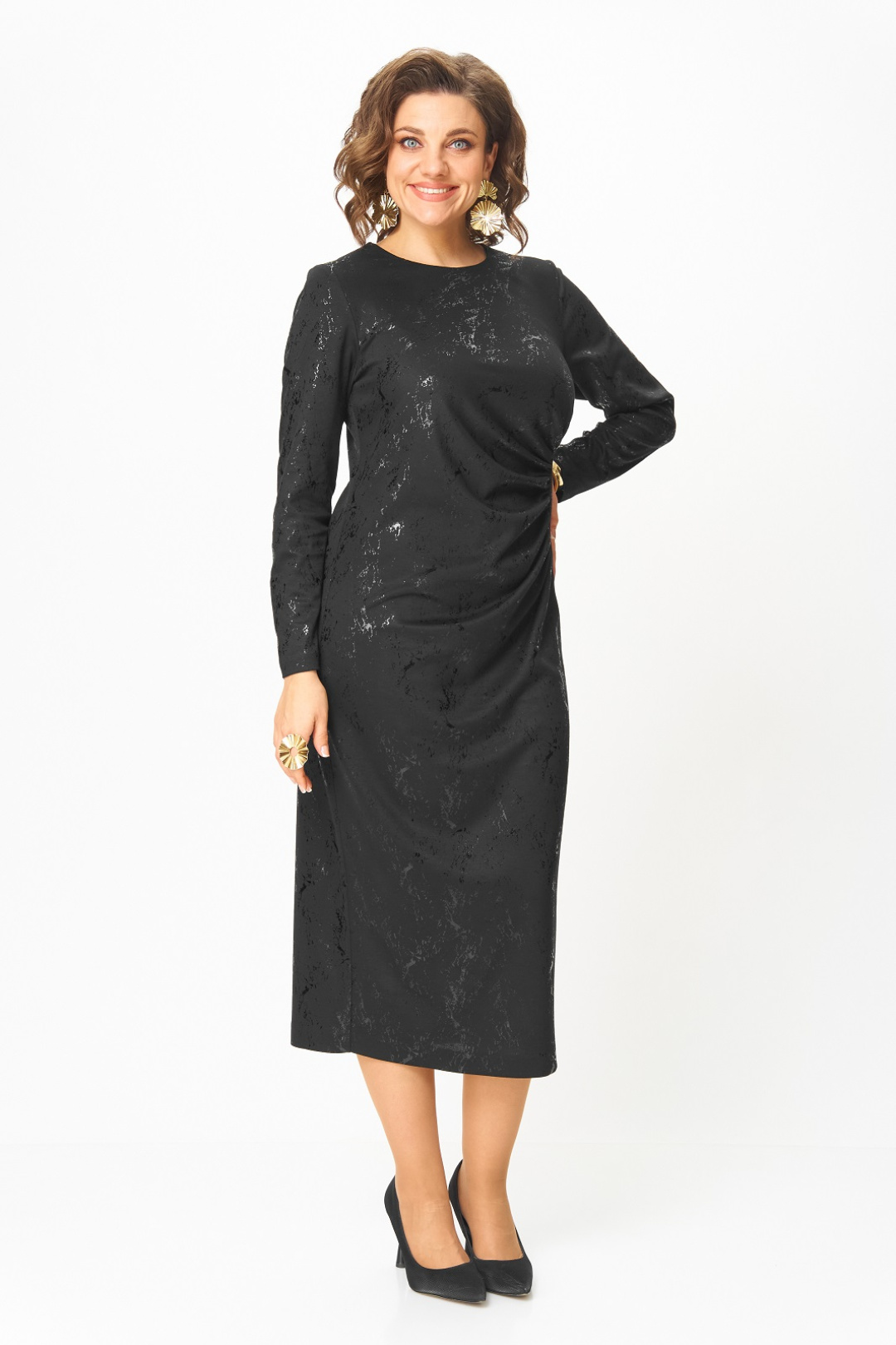 Платье Кокетка и К 1323 черный - фото 4