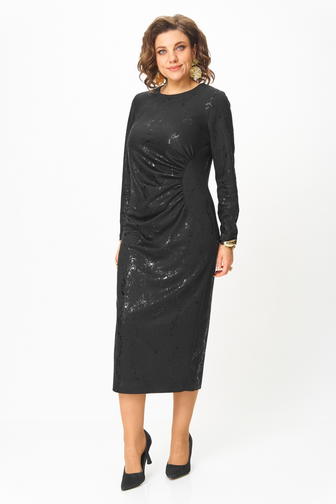 Платье Кокетка и К 1323 черный - фото 5
