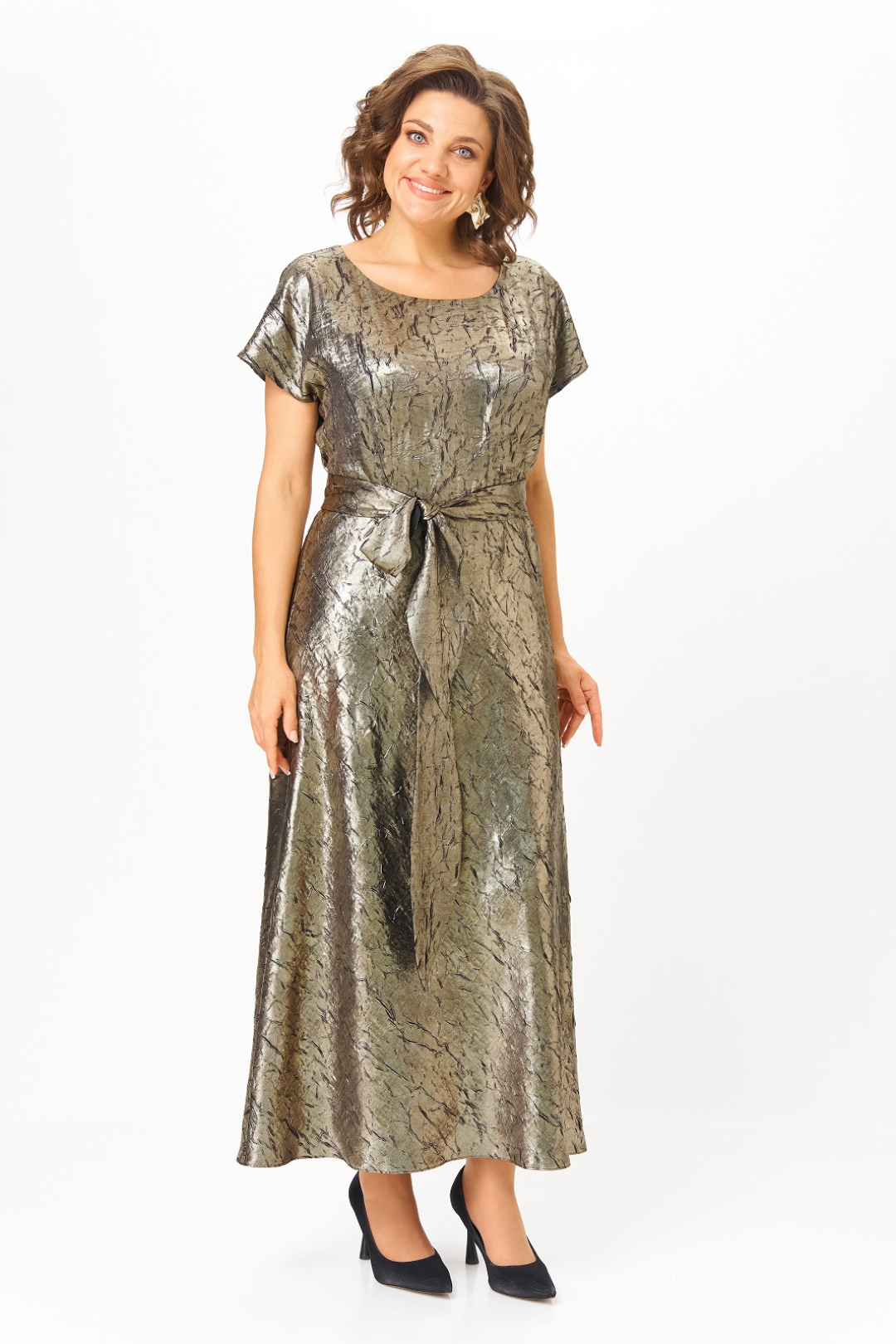 Комплект Кокетка и К 1332 золотой + черный - фото 2