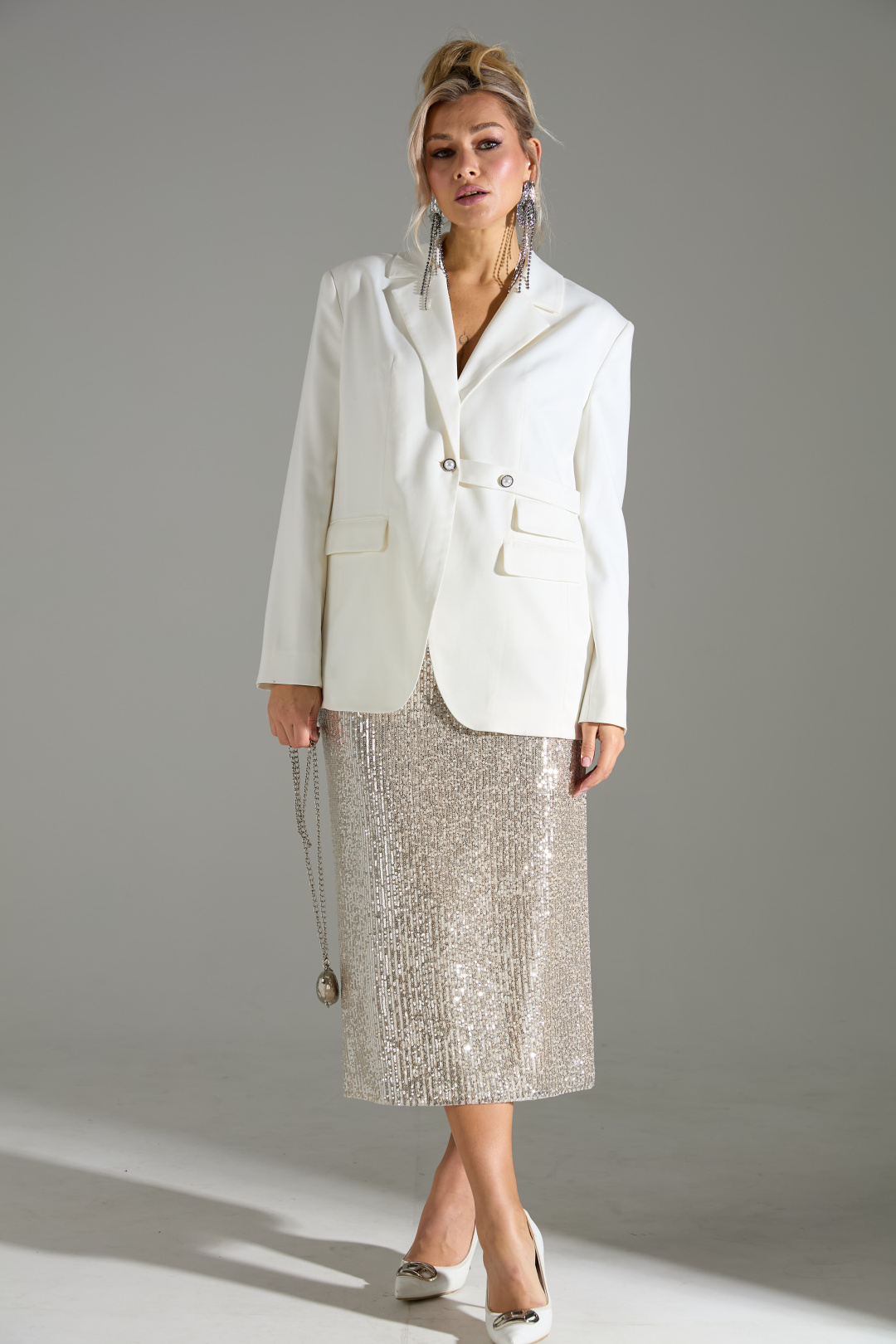 Комплект Лаборатория Моды 4243 белое золото