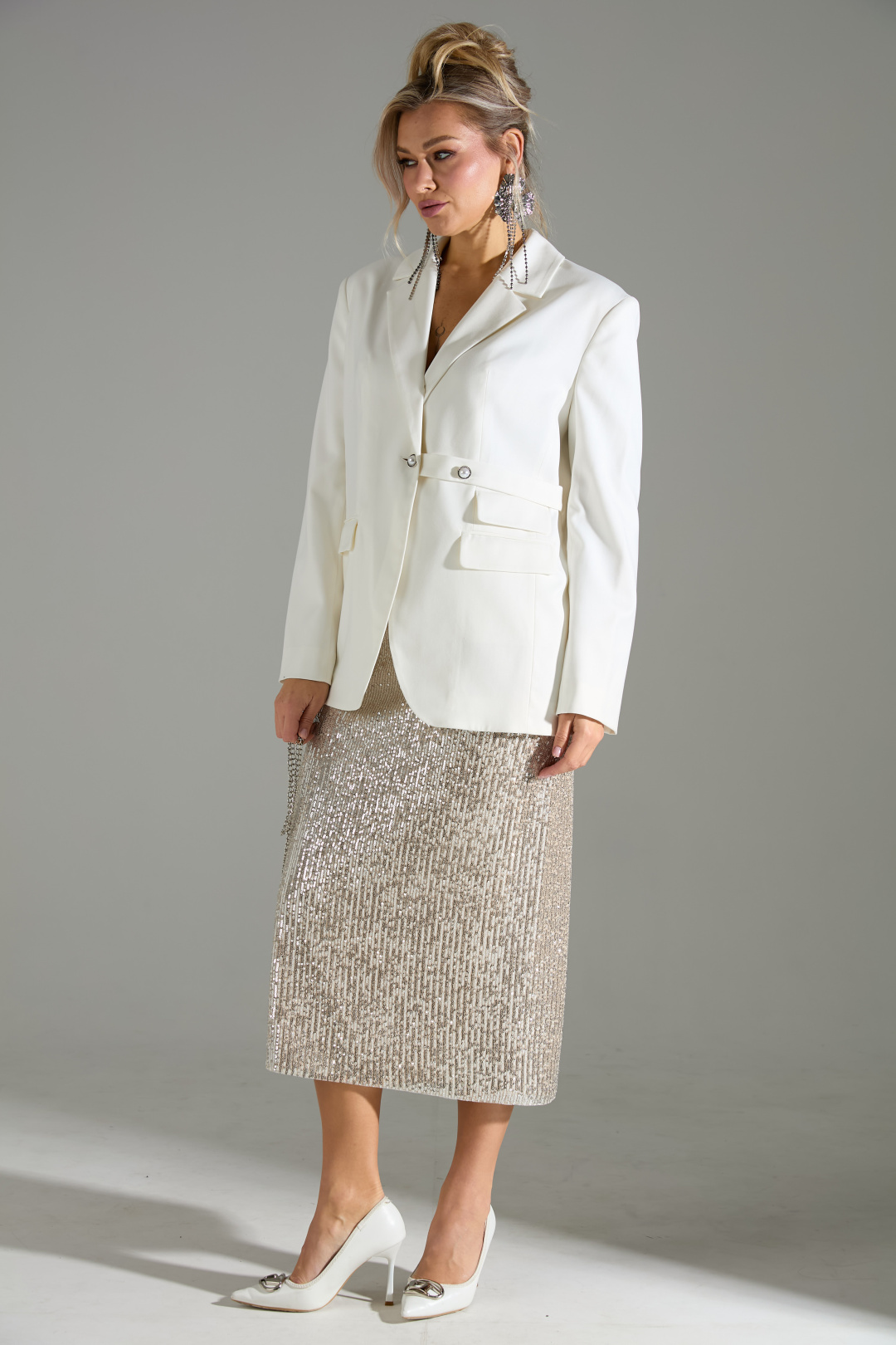 Комплект Лаборатория Моды 4243 белое золото - фото 3