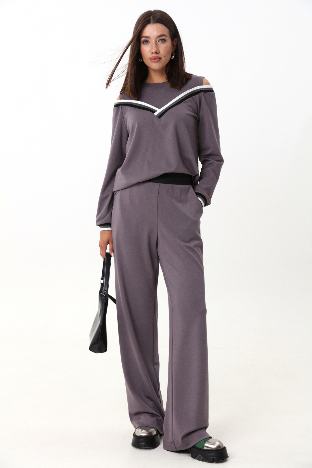 Костюм Лаборатория Моды К 1347 серый - фото 1