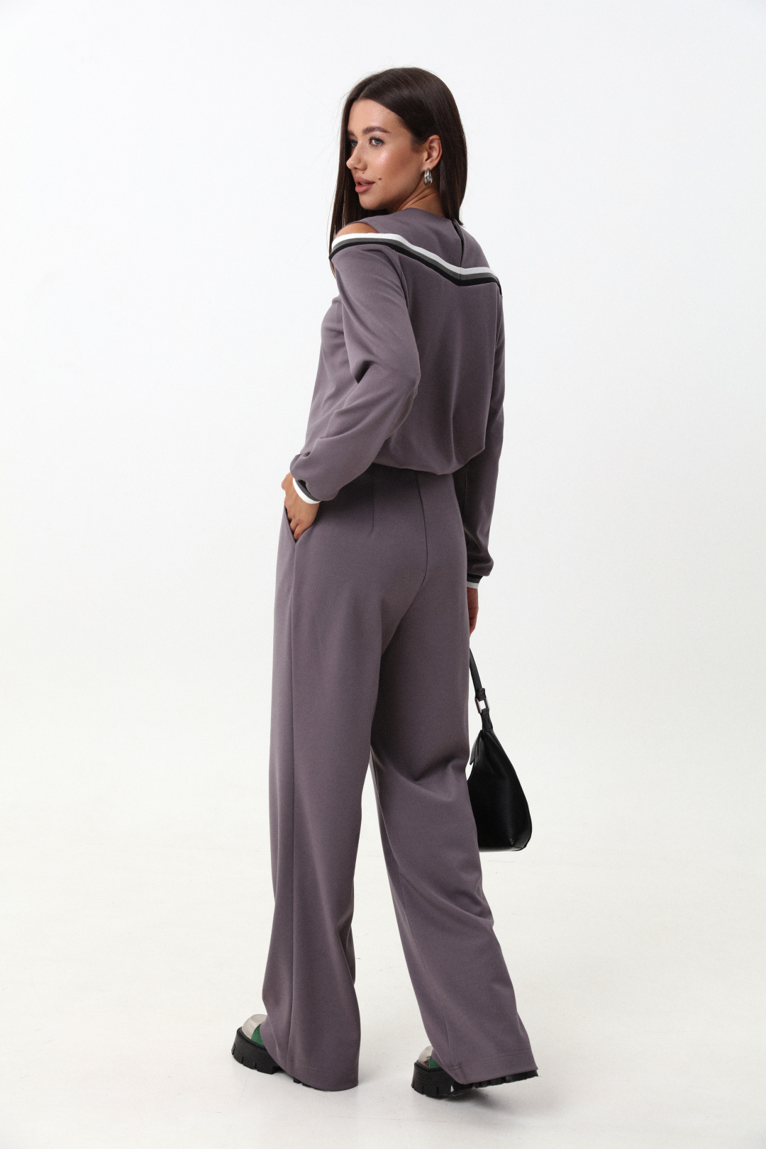 Костюм Лаборатория Моды К 1347 серый - фото 6