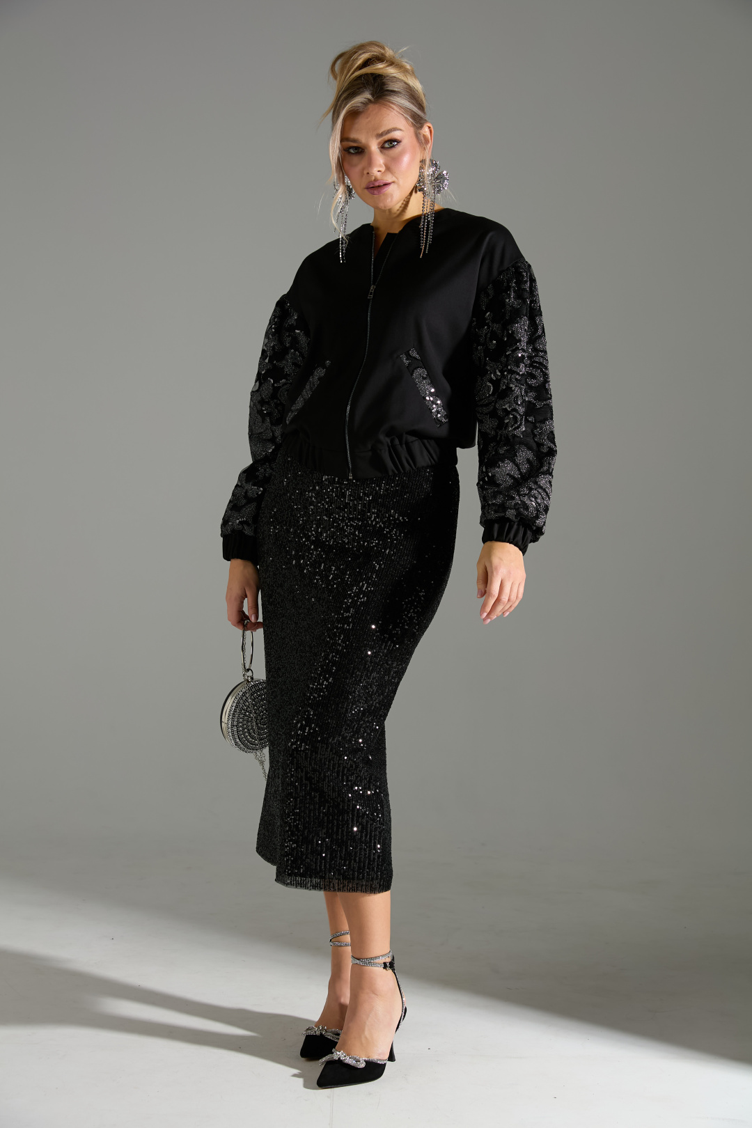 Костюм Лаборатория Моды К 168042 черный - фото 1