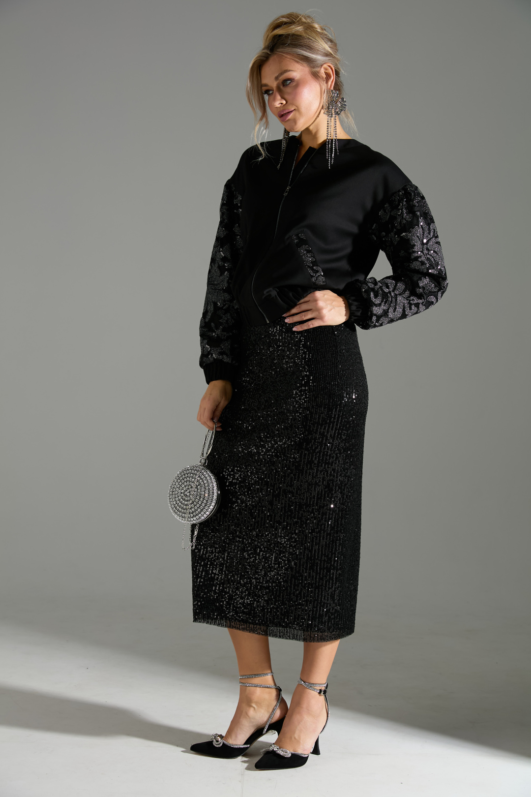 Костюм Лаборатория Моды К 168042 черный - фото 2