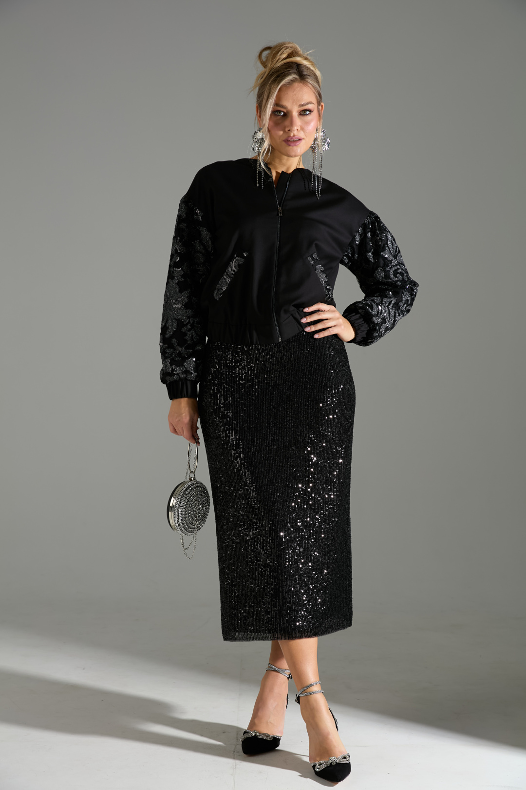 Костюм Лаборатория Моды К 168042 черный - фото 3