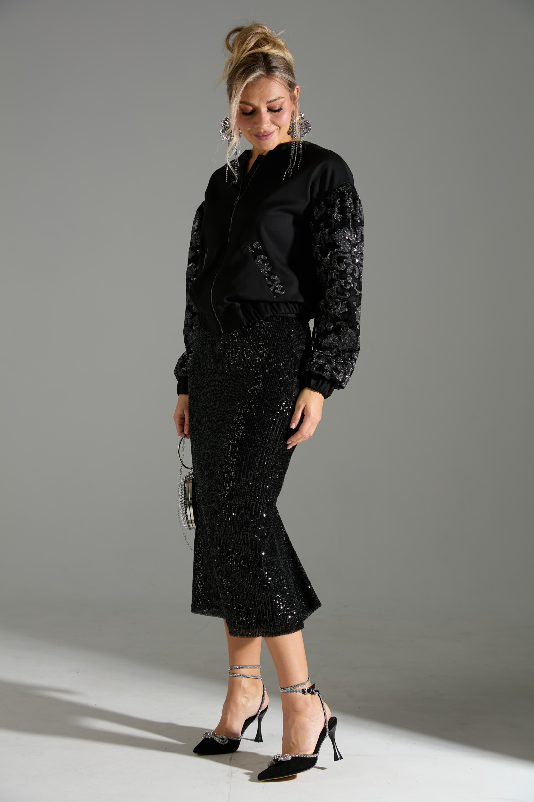 Костюм Лаборатория Моды К 168042 черный - фото 4