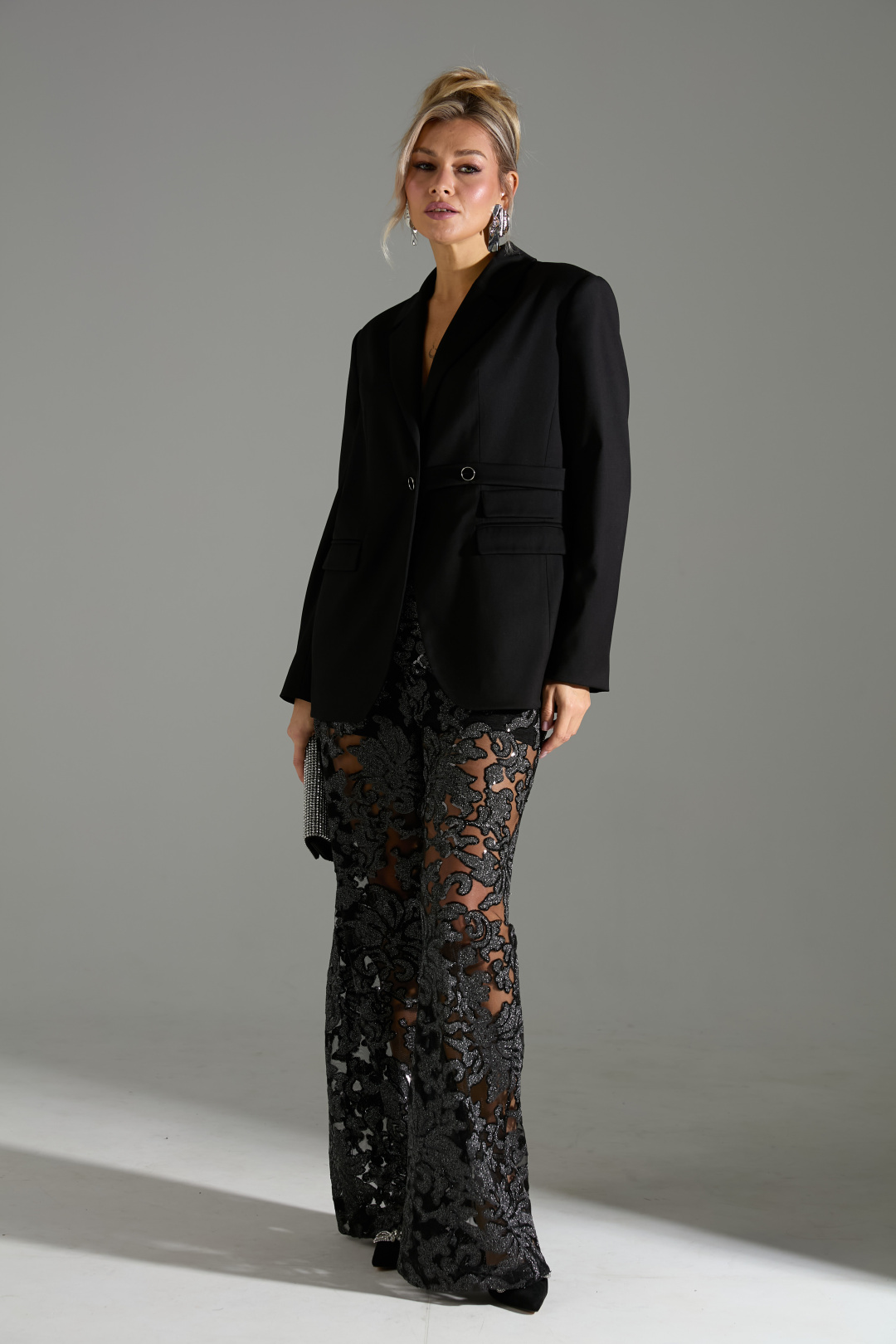 Костюм Лаборатория Моды К 43040 черный - фото 2