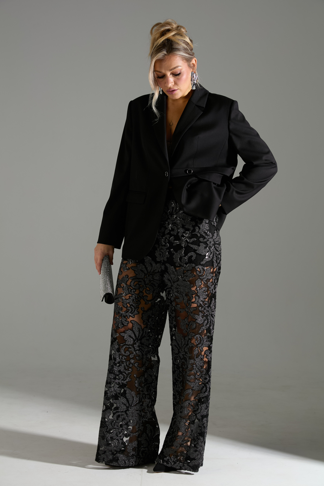 Костюм Лаборатория Моды К 43040 черный - фото 5