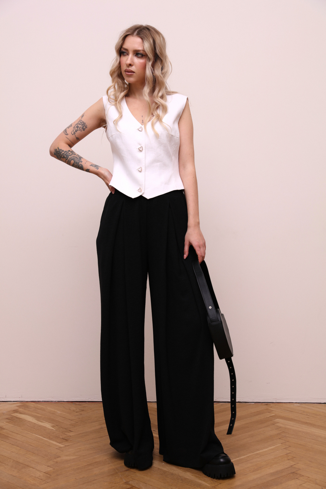 Костюм Лаборатория Моды КБ 5387 чёрно-белый - фото 1