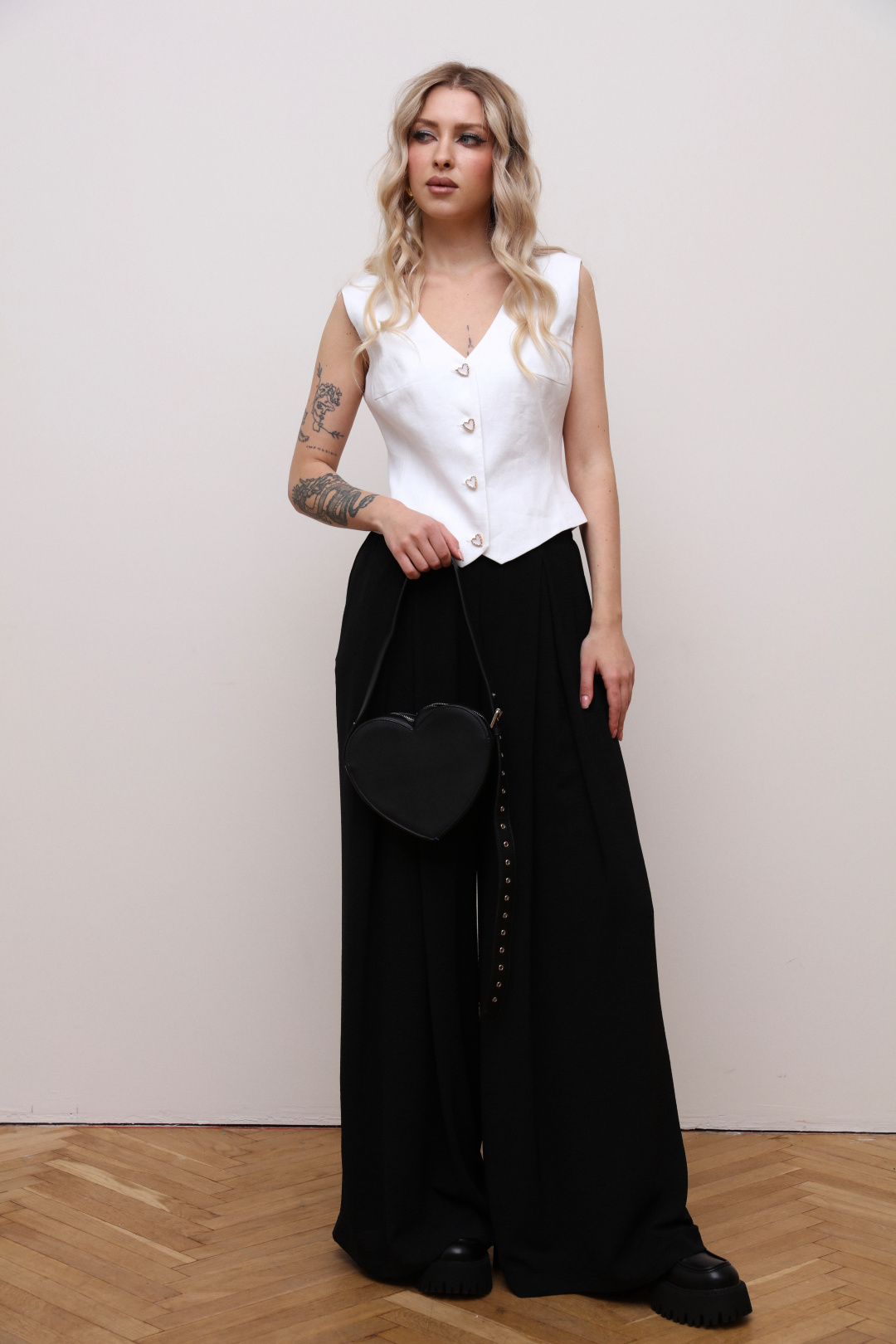 Костюм Лаборатория Моды КБ 5387 чёрно-белый - фото 4