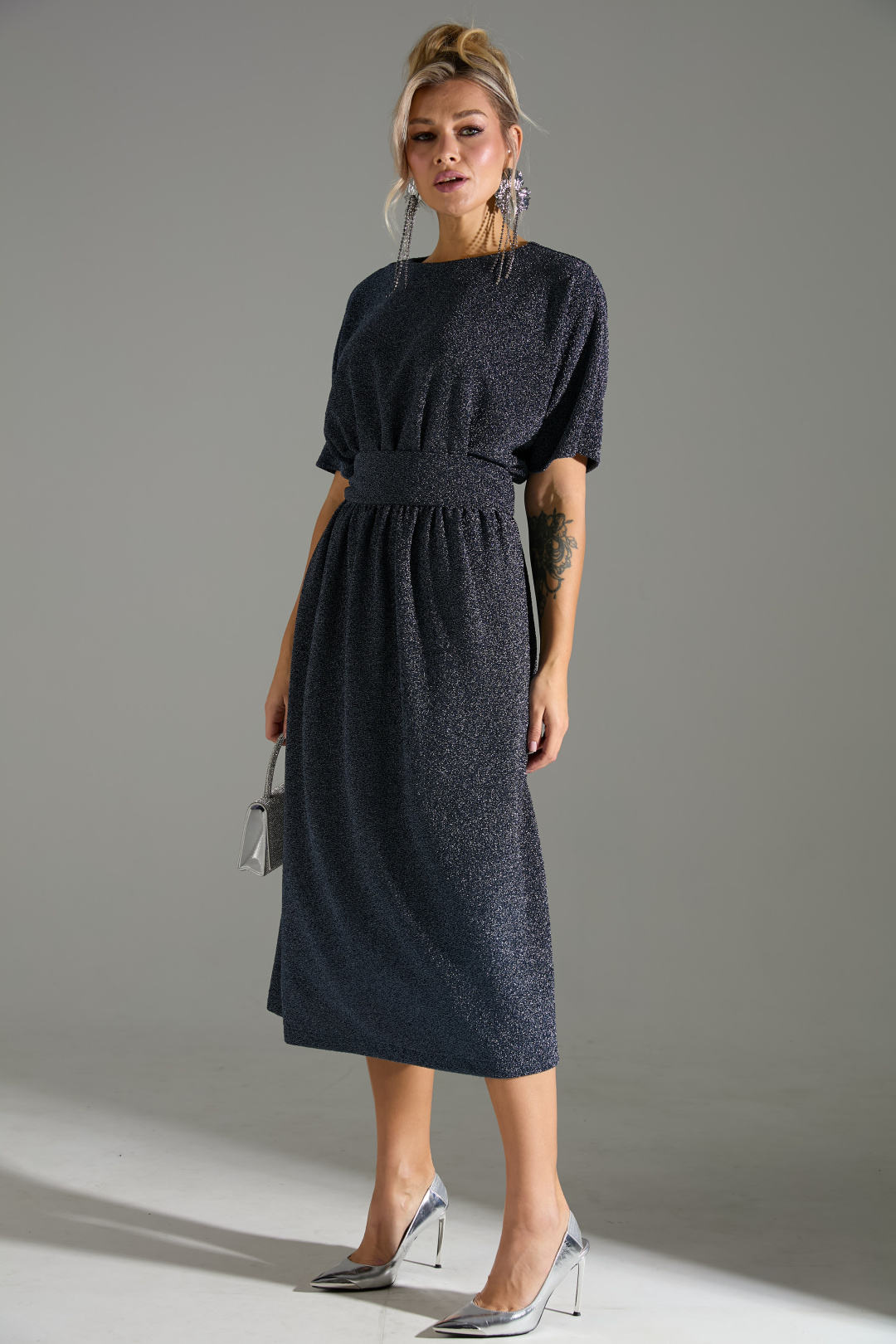 Платье Лаборатория Моды М 122 синий