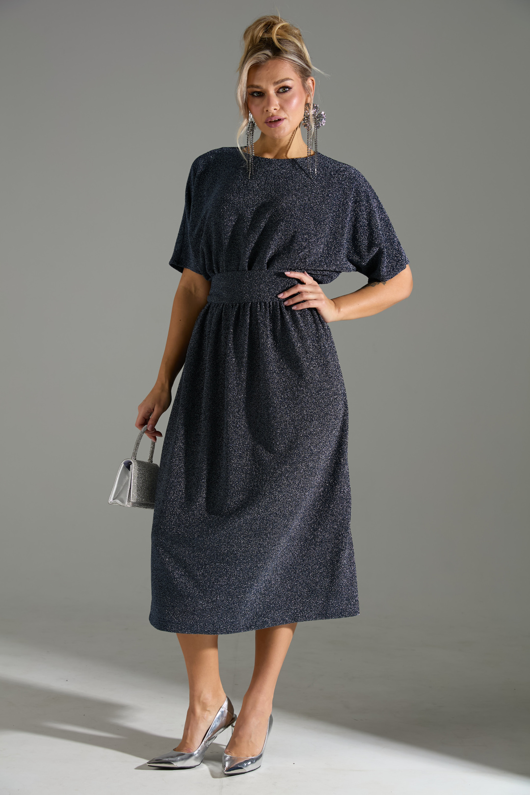 Платье Лаборатория Моды М 122 синий - фото 2