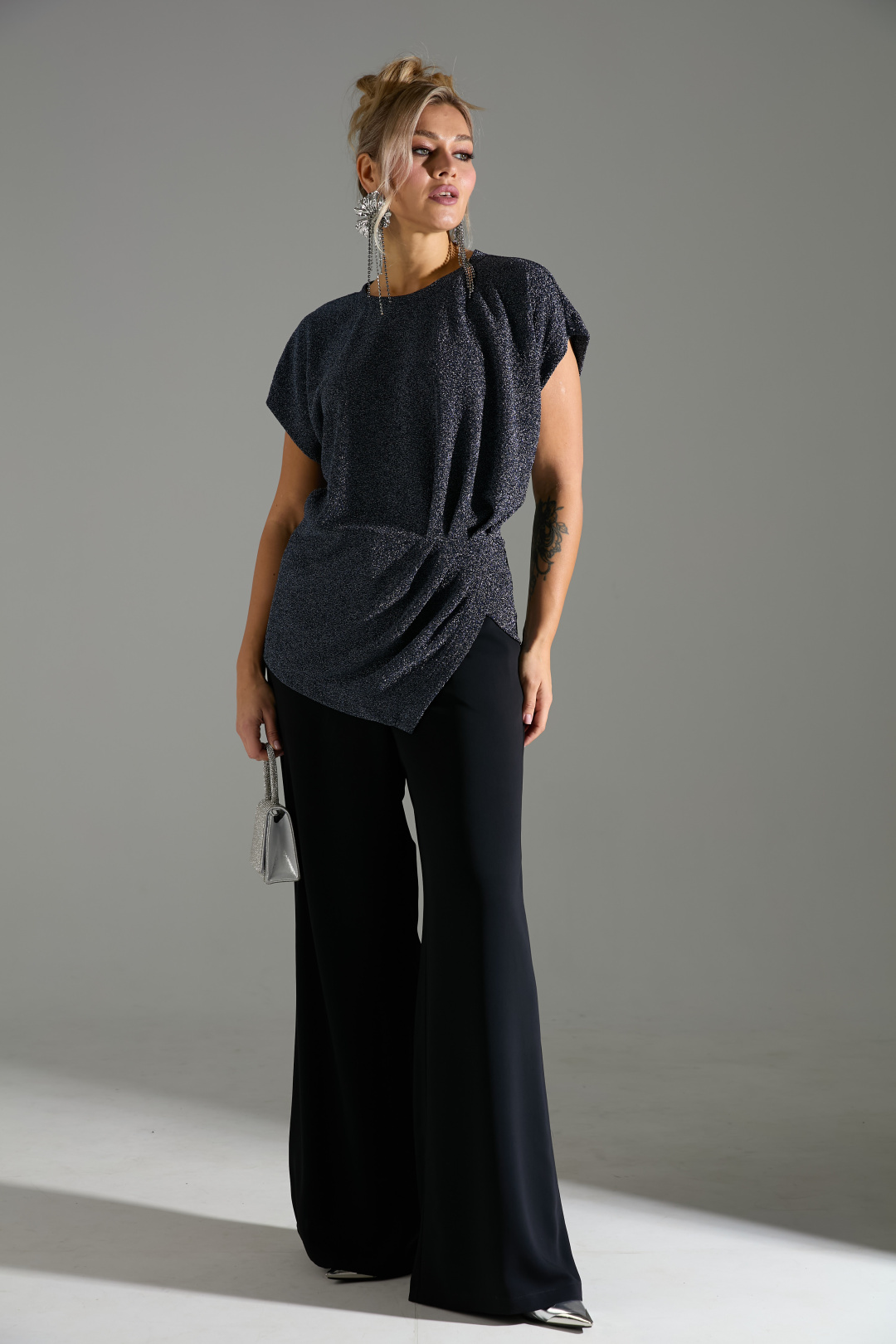 Джемпер Лаборатория Моды М 402 синий - фото 2