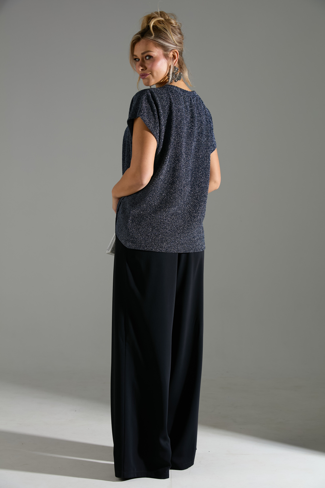 Джемпер Лаборатория Моды М 402 синий - фото 5