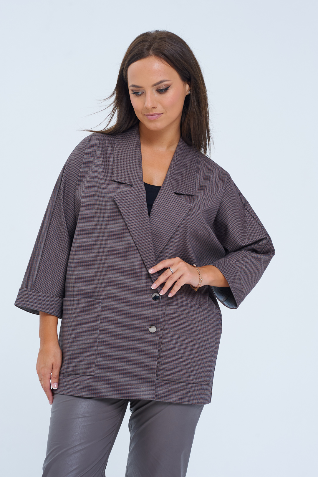 Жакет Лаборатория Моды М 86 серый - фото 6