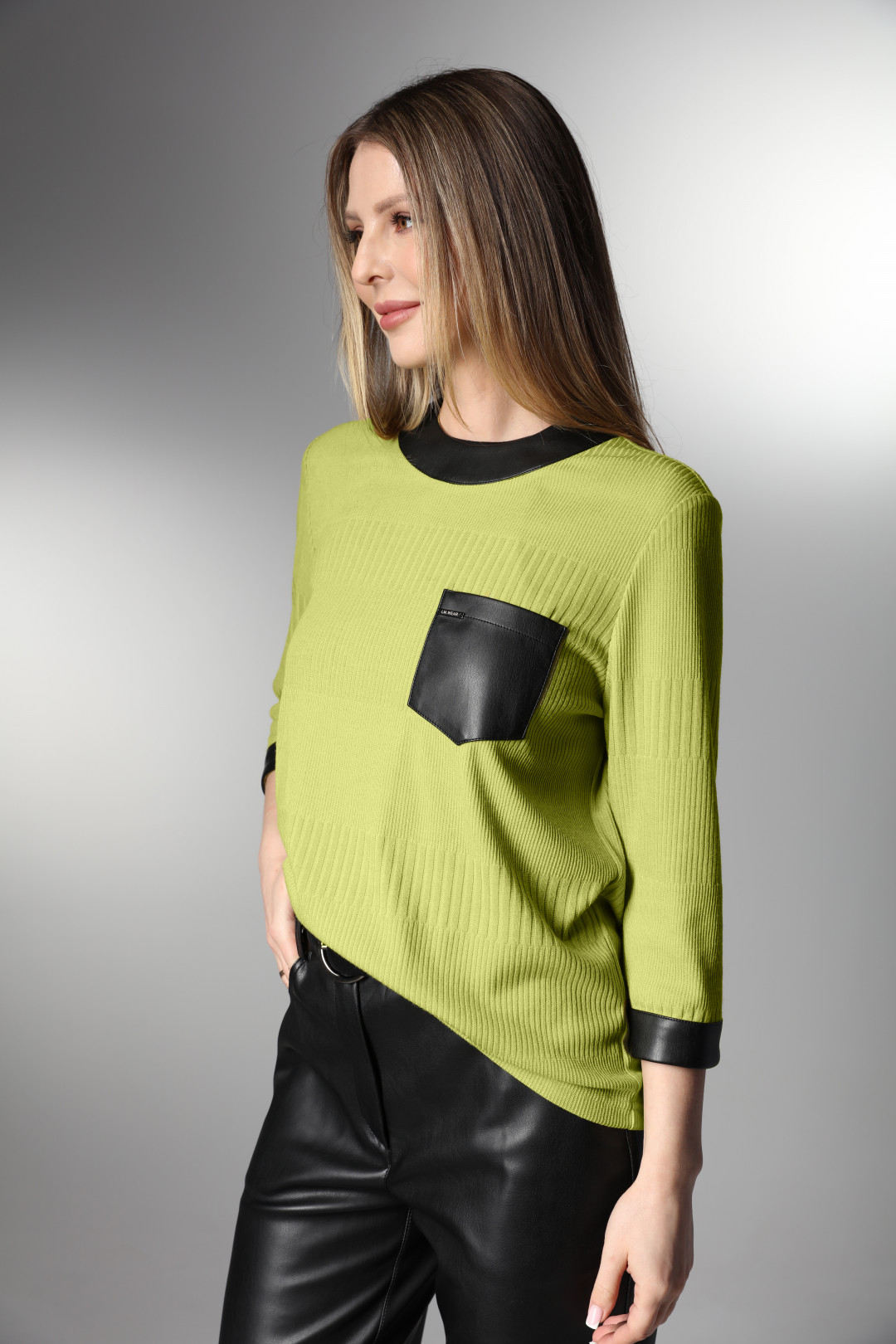 Джемпер Лаборатория Моды М 9 лайм - фото 2