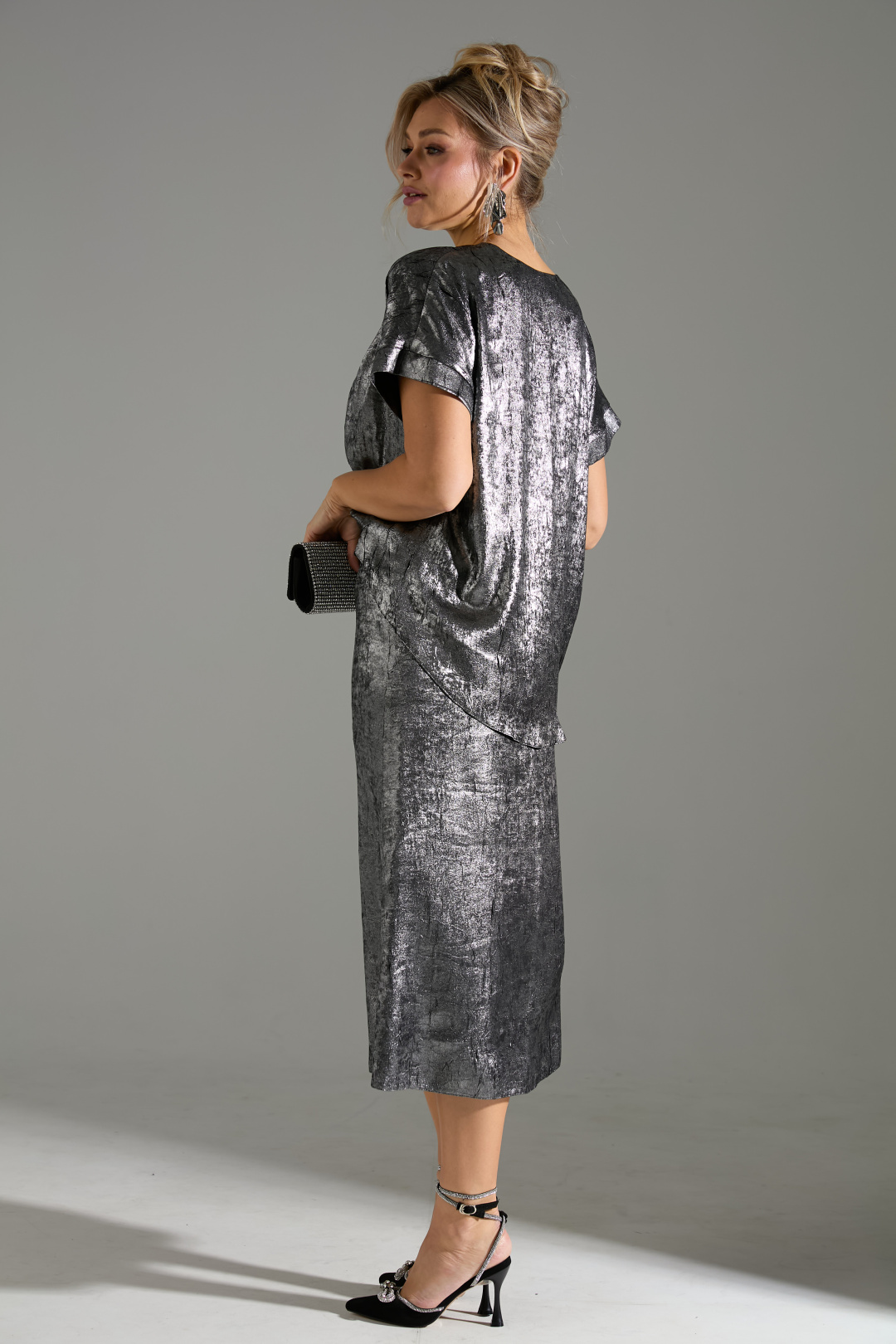 Костюм Лаборатория Моды М 94 серый шиммер - фото 5