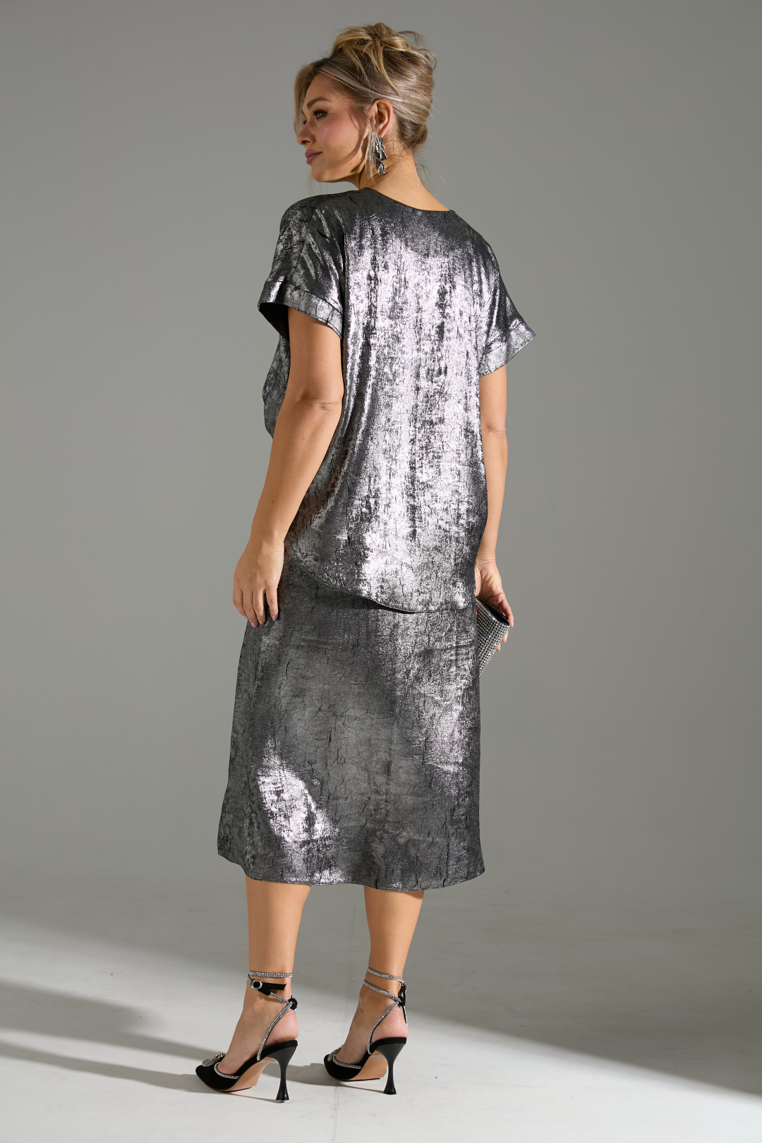 Костюм Лаборатория Моды М 94 серый шиммер - фото 6