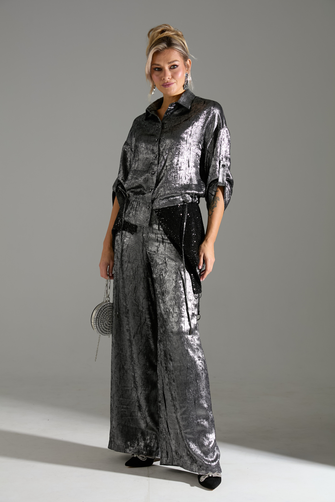 Костюм Лаборатория Моды М 98 серый шиммер