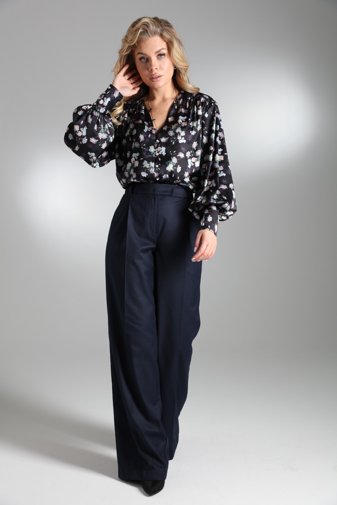 Брюки Лаборатория Моды СК 5393 синий - фото 2