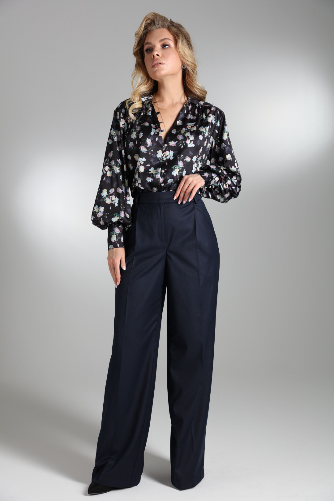 Брюки Лаборатория Моды СК 5393 синий - фото 3