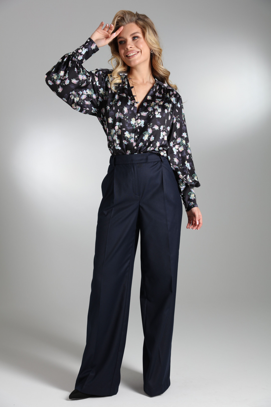 Брюки Лаборатория Моды СК 5393 синий - фото 4