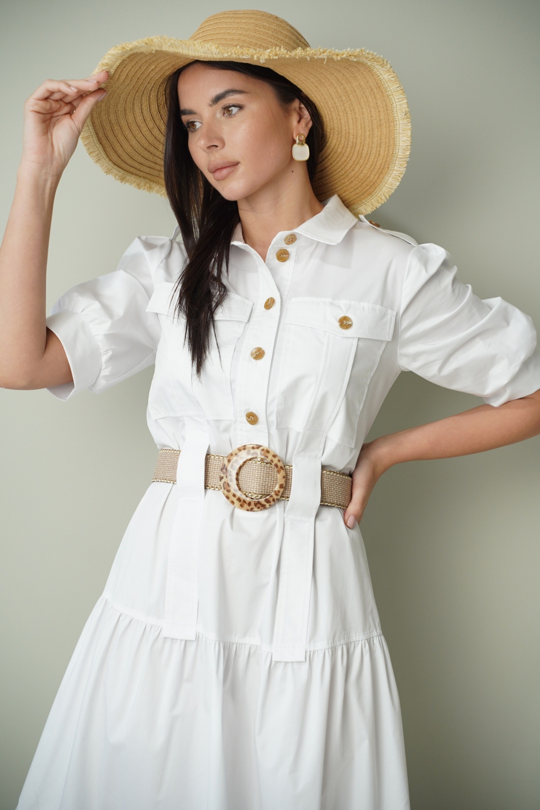 Платье ЛадисЛайн 1587 белый - фото 2