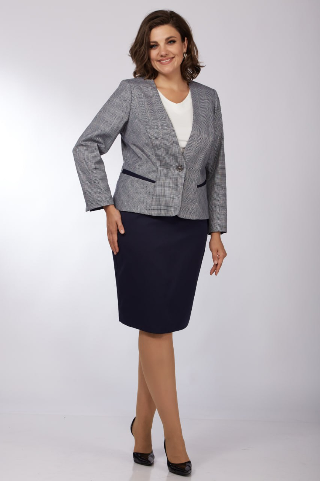 Костюм LadySecret 1627-1 клетка + синий - фото 2